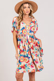 Sadie Floral Button-Down Dress-S-3X