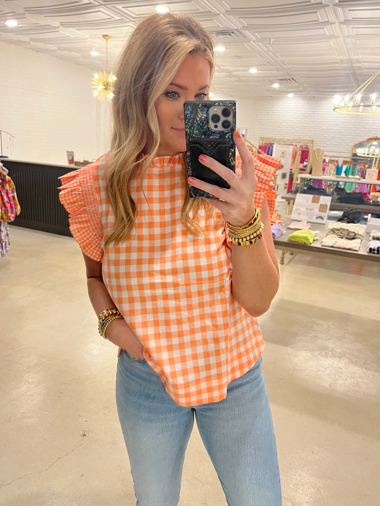 Jodi Gingham Top