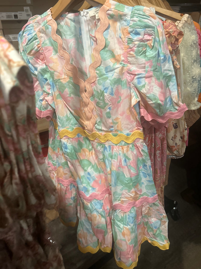 Whitley Watercolor Dress