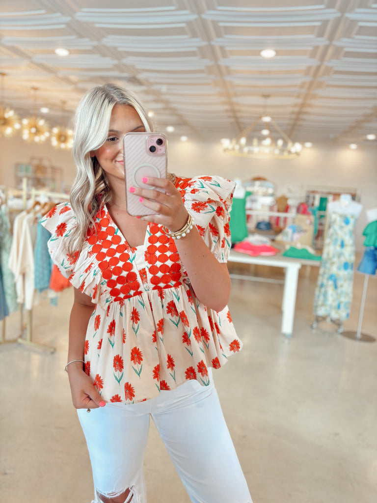 The Flirty Floral Top